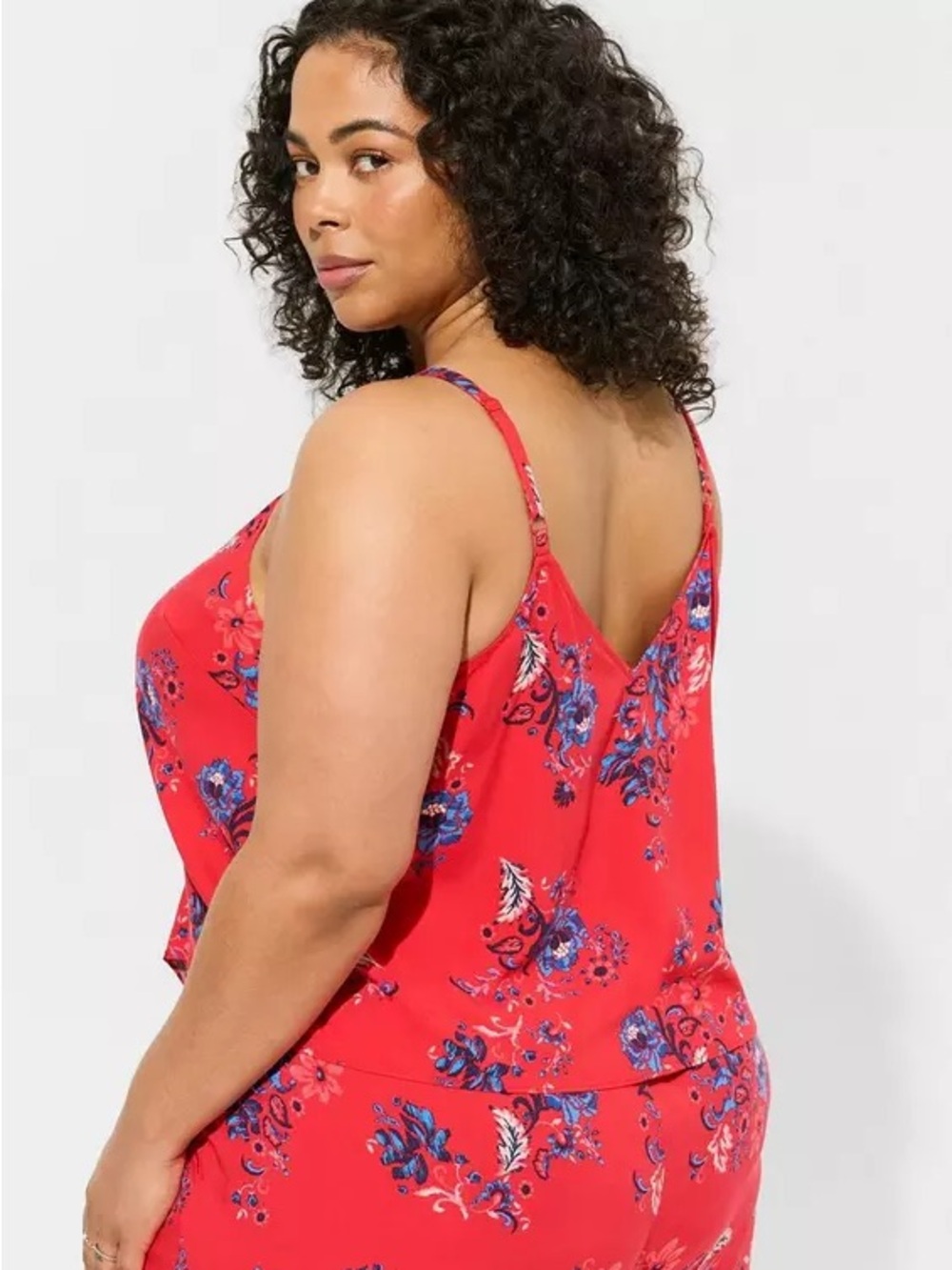 Torrid Challis Tie Front Crop NWT - Picture 3 of 7